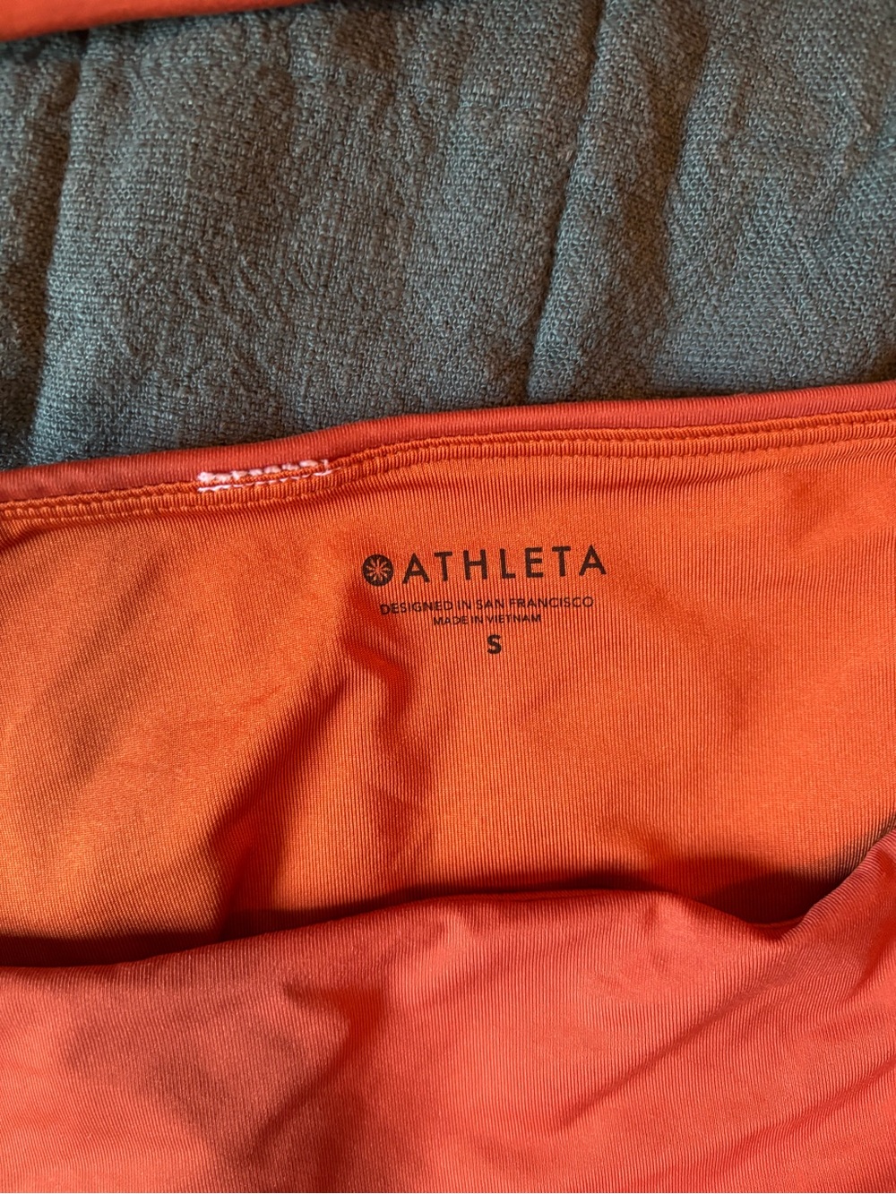 Athleta Orange Square Neck Bikini - Picture 2 of 4